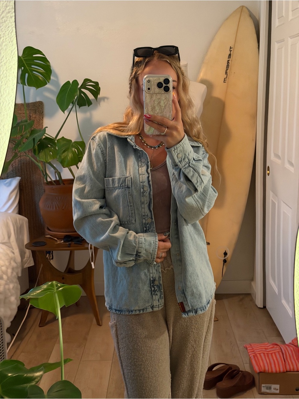 Light Blue Denim Jacket - Casual Women's Jacket
